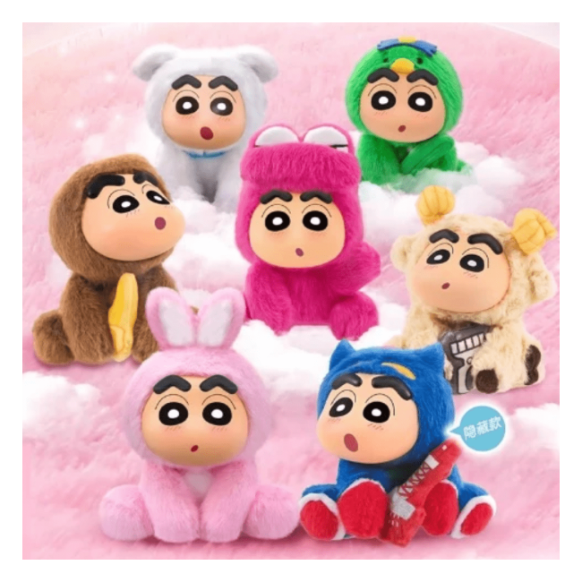 EAKI  - SHIN CHAN - CRAYON SHIN CHAN ZUOZUO PARTY SERIES BLIND BOX KEYCHAIN - 14CM