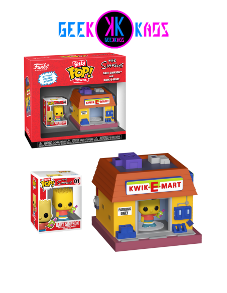 BITTY POP! TOWN - THE SIMPSONS - BART SIMPSON & KWIK-E-MART BITTY POP! TOWN - THE SIMPSONS - BART SIMPSON & KWIK-E-MART