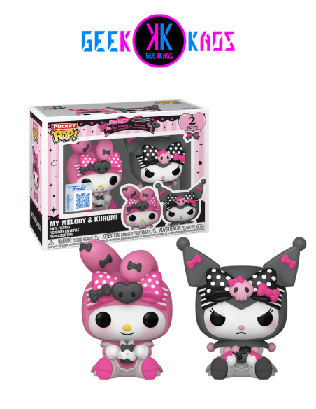 FUNKO POP! POCKET - MY MELODY 50th ANNIVERSARY, KUROMI 20th ANNIVERSARY - MY MELODY & KUROMI (SE) (2-PACK)