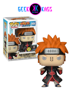 FUNKO POP! - NARUTO SHIPPUDEN - PAIN (ALMIGHTY PUSH) 944 ( CHALICE STICKER) (GITD)