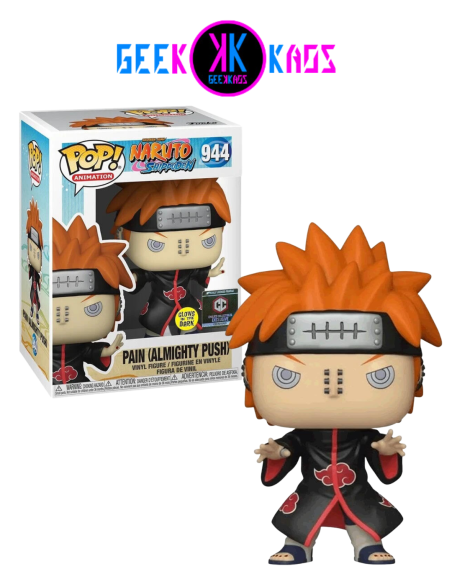 FUNKO POP! - NARUTO SHIPPUDEN - PAIN (ALMIGHTY PUSH) 944 ( CHALICE STICKER) (GITD)