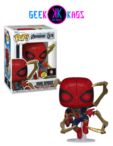 FUNKO POP! - AVENGERS: ENDGAME - IRON SPIDER 574 (CHALICE EXCLUSIVE) (GITD)