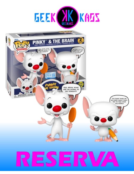 FUNKO POP! - PINKY & THE BRAIN - PINKY & THE BRAIN (2-PACK) (SE) (GITD) FUNKO POP! - PINKY & THE BRAIN - PINKY & THE BRAIN (2-PACK) (SE) (GITD)