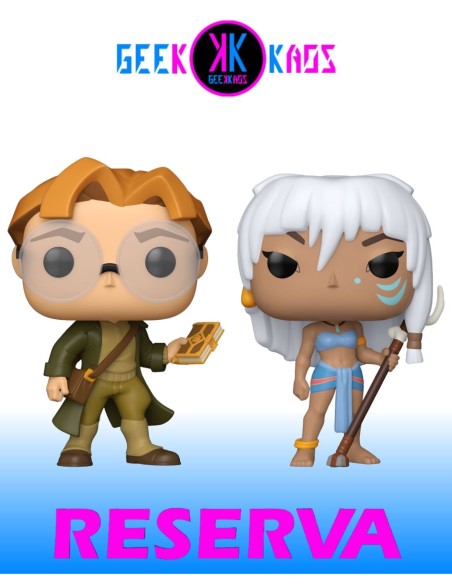 2-PACK - FUNKO POP! ATLANTIS - KIDA 1660, MILO 1661 2-PACK - FUNKO POP! ATLANTIS - KIDA 1660, MILO 1661