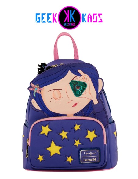 MINI MOCHILA - CORALINE - STARS COSPLAY - LOUNGEFLY MINI MOCHILA - CORALINE - STARS COSPLAY - LOUNGEFLY
