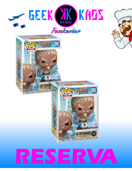 FUNKO POP! - NARUTO SHIPPUDEN - AY (4TH RAIKAGE) 2098 (CHALICE STICKER ) (BUNDLE) FUNKO POP! - NARUTO SHIPPUDEN - AY (4TH RAIKAGE) 2098 (CHALICE STICKER ) (BUNDLE)