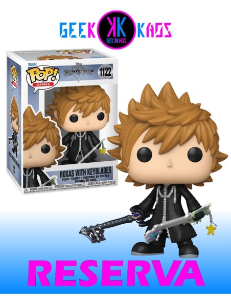 FUNKO POP! - KINGDOM HEARTS - ROXAS WITH KEYBLADES 1122 FUNKO POP! - KINGDOM HEARTS - ROXAS WITH KEYBLADES 1122