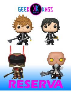 4-PACK - FUNKO POP! KINGDOM HEARTS - LINGERING WILL 1120, XION 1121, ROXAS 1122, XEHANORT 1123