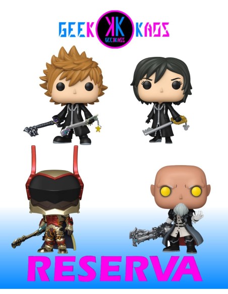 4-PACK - FUNKO POP! KINGDOM HEARTS - LINGERING WILL 1120, XION 1121, ROXAS 1122, XEHANORT 1123 4-PACK - FUNKO POP! KINGDOM HEARTS - LINGERING WILL 1120, XION 1121, ROXAS 1122, XEHANORT 1123