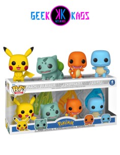 FUNKO POP! - POKEMON - PIKACHU / BULBASUR / CHARMANDER / SQUIRTLE (4-PACK)
