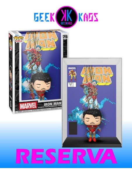 FUNKO POP! COMIC COVER - MARVEL - IRON MAN 75 FUNKO POP! COMIC COVER - MARVEL - IRON MAN 75