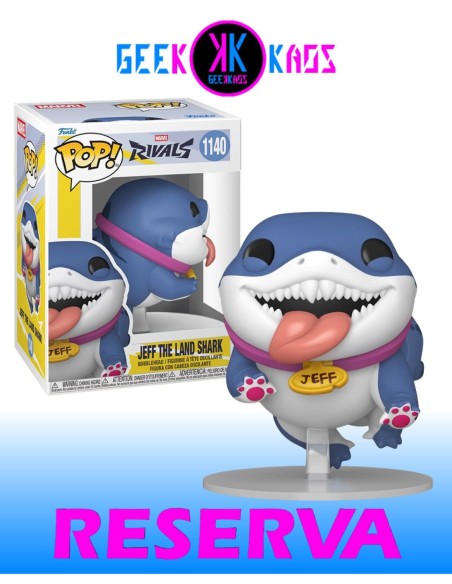 FUNKO POP! - MARVEL RIVALS - JEFF THE LAND SHARK 1140 FUNKO POP! - MARVEL RIVALS - JEFF THE LAND SHARK 1140