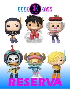 6-PACK - FUNKO POP! ONE PIECE - NICO ROBIN 2137, MONKEY D. LUFFY 2138, VEGAPUNK 2139, BROOK 2147, TONY CHOPPER 2148, SANJI 2167
