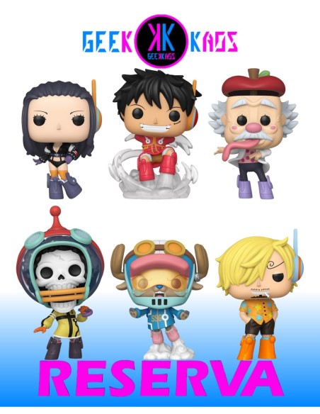 6-PACK - FUNKO POP! ONE PIECE - NICO ROBIN 2137, MONKEY D. LUFFY 2138, VEGAPUNK 2139, BROOK 2147, TONY CHOPPER 2148, SANJI 2167 6-PACK - FUNKO POP! ONE PIECE - NICO ROBIN 2137, MONKEY D. LUFFY 2138, VEGAPUNK 2139, BROOK 2147, TONY CHOPPER 2148, SANJI 2167