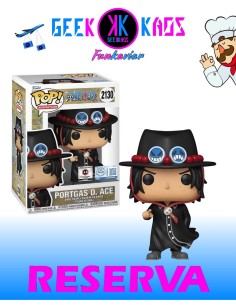 FUNKO POP! - ONE PIECE - PORTGAS D. ACE 2130 (CHALICE STICKER)