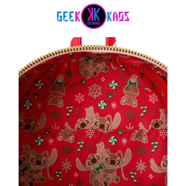 MINI MOCHILA - DISNEY - STITCH GINGERBREAD - LOUNGEFLY