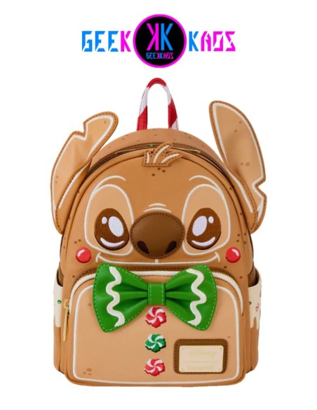 MINI MOCHILA - DISNEY - STITCH GINGERBREAD - LOUNGEFLY MINI MOCHILA - DISNEY - STITCH GINGERBREAD - LOUNGEFLY