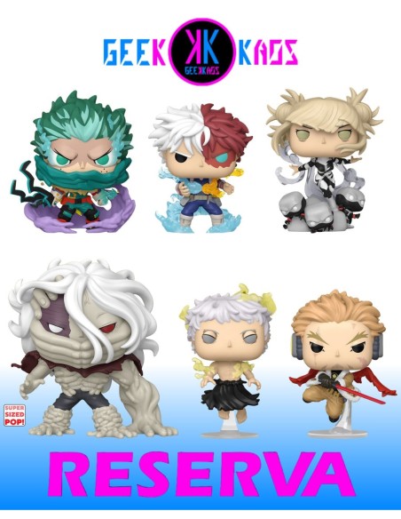 6-PACK - FUNKO POP! - MY HERO ACADEMIA - DEKU 2157, TODOROKI 2158, TOGA 2159, TOMURA 2160, ALL FOR ONE 2161, HAWKS 2162