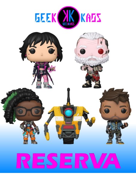5-PACK -  FUNKO POP! BORDERLANDS 4 - AMON 1161, WEX 1162, RAFA 1163, HARLOWE 1164, CLAPTRAP 1165