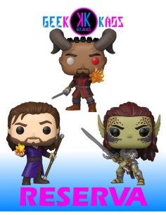 3-PACK - FUNKO POP! - BALDUR´S GATE - GALE 1146, LAE´ZEL 1147, WYLL 1148