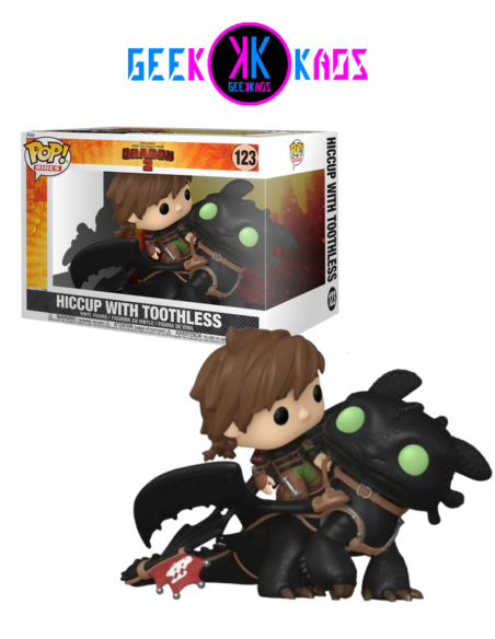 FUNKO POP! RIDES - HOW TO TRAIN YOUR DRAGON - HICCUP WITH TOOTHLESS 123