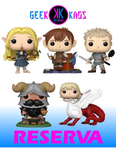 5-PACK - FUNKO POP DELICIOUS IN DUNGEON - LAIOS 2199, MARCILLE 2200, CHILCHUCK 2201, SENSHI 2202, FALIN CHIMERA 2203