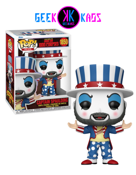 FUNKO POP! PLUS - HOUSE OF 1000 CORPSE - CAPTAIN SPAULDING 1850 FUNKO POP! PLUS - HOUSE OF 1000 CORPSE - CAPTAIN SPAULDING 1850