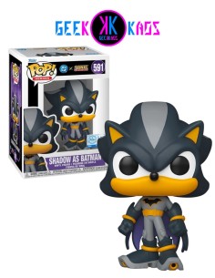 FUNKO POP - DC X SONIC THE HEDGEHOG - SHADOW AS BATMAN 591 (SE)