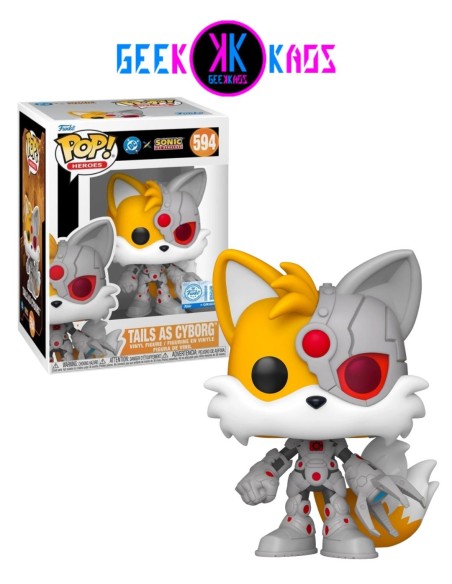 FUNKO POP - DC X SONIC THE HEDGEHOG - TAILS AS CYBORG 594 (SE)