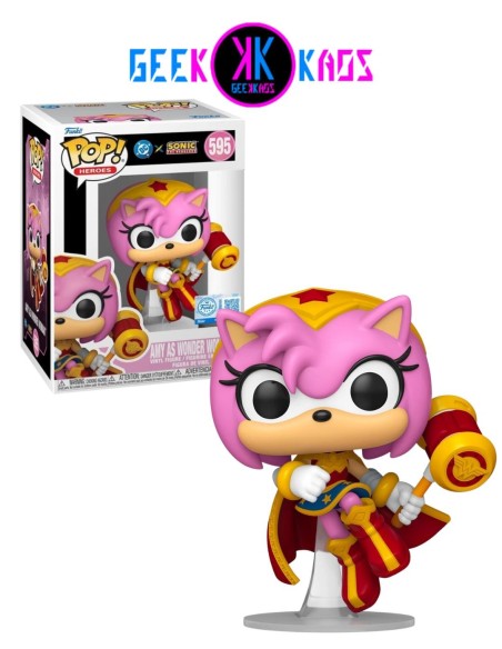 FUNKO POP - DC X SONIC THE HEDGEHOG - AMY AS WONDER WOMAN 595 (SE)