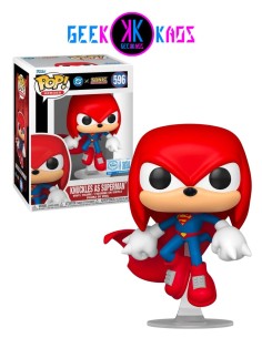 FUNKO POP - DC X SONIC THE HEDGEHOG - KNUCKLES AS SUPERMAN 596 (SE)