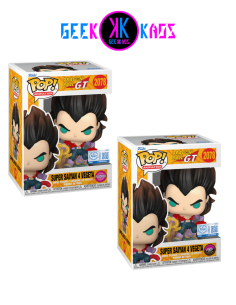 FUNKO POP! - DRAGON BALL GT - SUPER SAIYAN 4 VEGETA 2078 (SE) (BUNDLE)  (FLOCKED/GLOW)