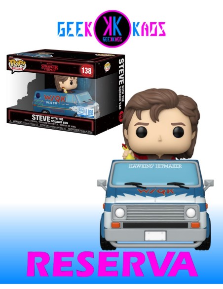 FUNKO POP! RIDES - STRANGER THINGS - STEVE WITH THE SQUAWK VAN 138 (SE)