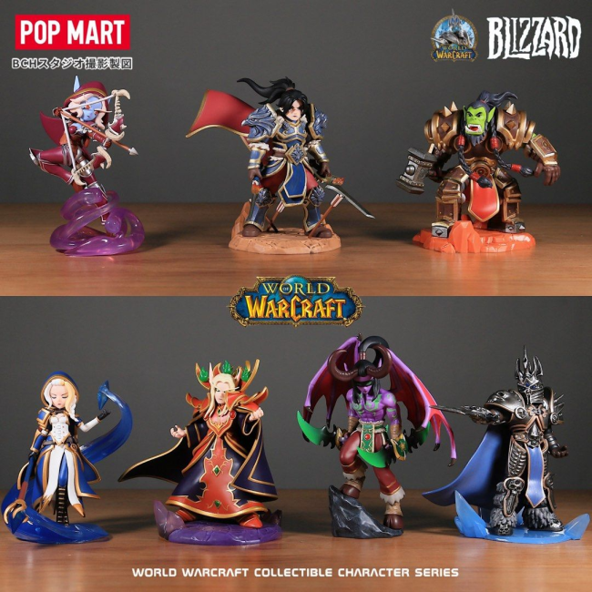 POP MART - WORLD OF WARCRAFT - CLASSIC CHARACTER SERIES  BLIND BOX - 8CM