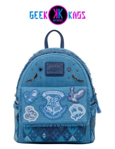 MINI MOCHILA - HARRY POTTER - DENIM - LOUNGEFLY