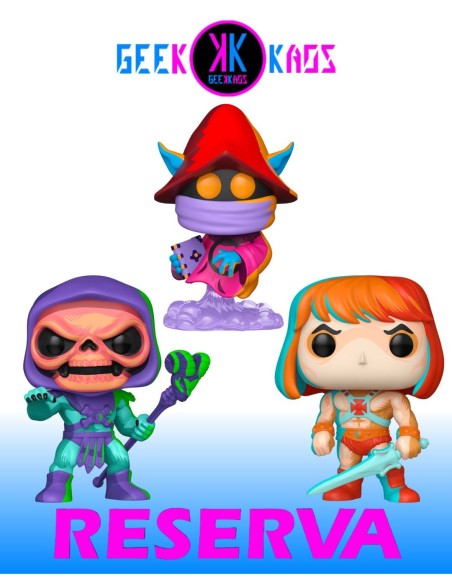 3-PACK - FUNKO POP! MASTERS OF THE UNIVERSE - HE-MAN 1775, SKELETOR 1776, ORKO 1777