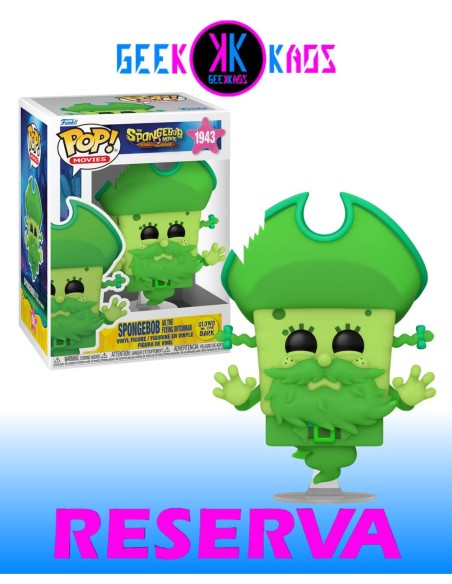 FUNKO POP! - SPONGEBOB SQUAREPANTS: SEARCH FOR SQUAREPANTS - SPOMGEBOB AS THE FLYING DUTCHMAN 1943 (GITD)
