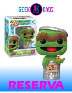 FUNKO POP - SESAME STREET - OSCAR THE GROUCH 1793 (SE) (FLOCKED)