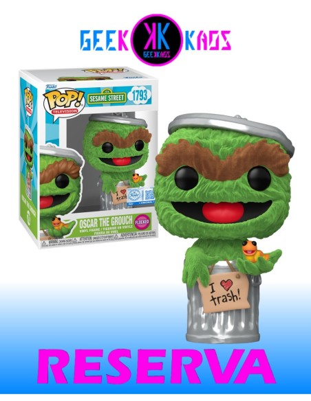 FUNKO POP - SESAME STREET - OSCAR THE GROUCH 1793 (SE) (FLOCKED)