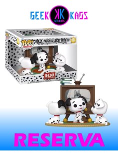 FUNKO POP! MOMENT - 101 DALMATIANS - ROLLY, PATCH & LUCKY WITH TV 1664