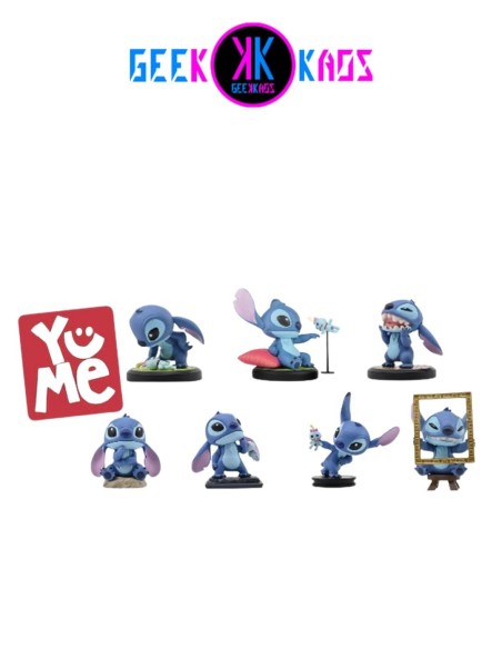 FIGURA MYSTERY - YU ME - STITCH - MINI HERO BOX ART GALLERY SERIES - 8CM (1 UND)