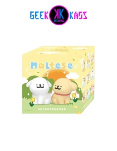 FIGURA FUNISM - MALTESE MINIFIGURAS HAPPY SNUGGLING SERIES  (MYSTERY)- 9CM (1 UND)