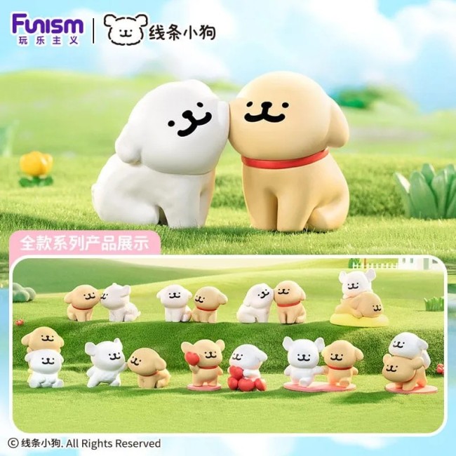 FIGURA FUNISM - MALTESE MINIFIGURAS HAPPY SNUGGLING SERIES  (MYSTERY)- 9CM (1 UND)