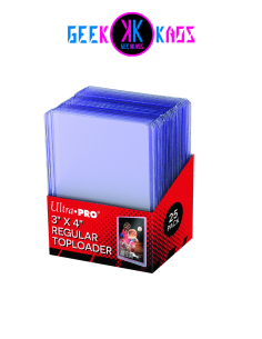 FUNDAS TCG - 3" x 4" REGULAR TOPLOADER (PACK 25 UND) - ULTRA PRO