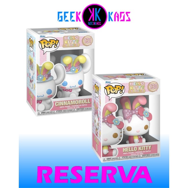 2-PACK - FUNKO POP! HELLO KITTY AND FIRENDS - HELLO KITTY 130, CINNAMOROLL 131