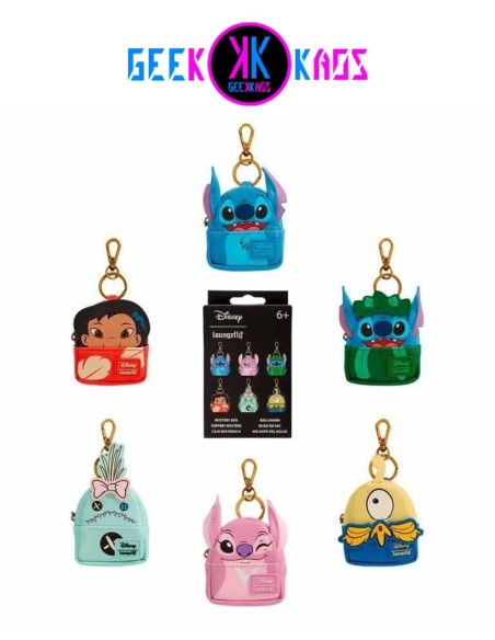 BLIND BOX - LILO & STITCH - MINI MOCHILA LLAVERO MYSTERY - LOUNGEFLY