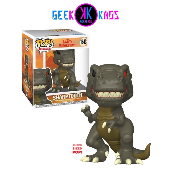 FUNKO POP! - THE LAND BEFORE TIME - SHARPTOOTH 1843 (SUPER SIZED)