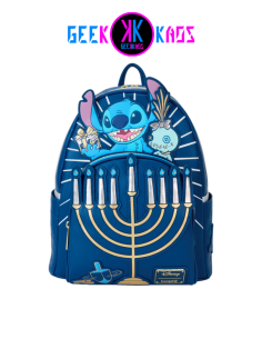 MINI MOCHILA - LILO & STITCH - LIGHT UP MEMORAH STITCH (GITD) - LOUNGEFLY