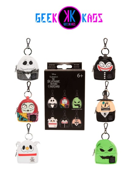 BLIND BOX - THE NIGHTMARE BEFORE CHRISTMAS - MINI MOCHILA LLAVERO MYSTERY - LOUNGEFLY
