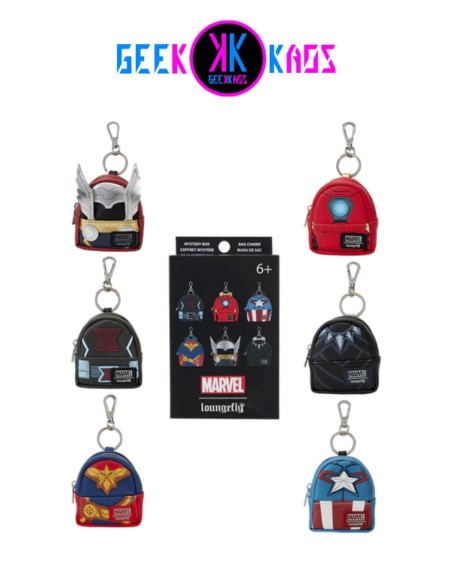 BLIND BOX - MARVEL - MINI MOCHILA LLAVERO MYSTERY - LOUNGEFLY